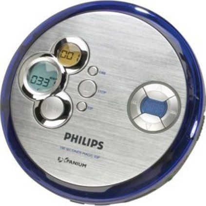 Philips EXP2461 Refurbished Personal CD/MP3 Player with 100-Second Electronic Skip Protection, CD / MP3 player Type, Top-load Media Load Type, 20 - 20000 Hz Response Bandwidth, 85 dB Signal-To-Noise Ratio, MP3 Supported Digital Audio Standards, 32 - 320Kbps Supported Bit Rate (EXP-2461 EXP 2461 EXP2461-R) 