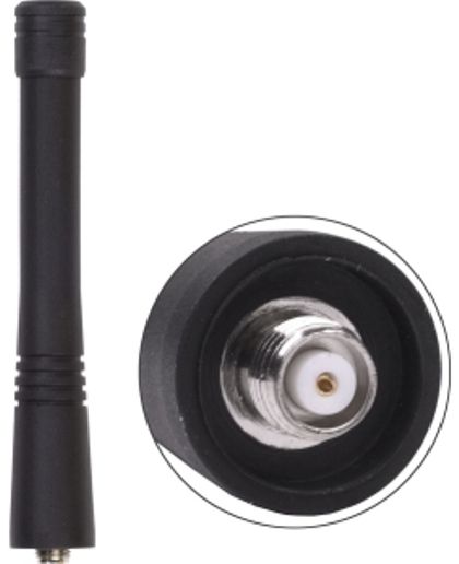 Antenex Laird EXS118SF SMA/Female Tuf Duck Antenna, VHF Band, 150-162MHz Frequency, Unity Gain, Vertical Polarization, 50 ohms Nominal Impedance, 1.5:1 at Resonance Max VSWR, 50W RF Power Handling, SMA/Female Connector, 5.1