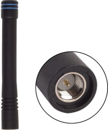 Antenex Laird EXS118SM SMA/Male Tuf Duck Antenna, VHF Band, 118-127MHz Frequency, Unity Gain, Vertical Polarization, 50 ohms Nominal Impedance, 1.5:1 at Resonance Max VSWR, 50W RF Power Handling, SMA/Female Connector, 5.1