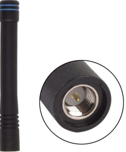Antenex Laird EXS118SMI SMA/Male Tuf Duck Antenna, VHF Band, 118-127MHz Frequency, Unity Gain, Vertical Polarization, 50 ohms Nominal Impedance, 1.5:1 at Resonance Max VSWR, 50W RF Power Handling, SMA/Female Connector, 5.1