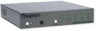Gefen EXT-MFP Multi-Format Processor; Gray; Independent and configurable audio and video routing; Supports input and output resolutions up to 1080p Full HD and 1920 x 1200 (WUXGA); HDCP compliant; HDMI, DisplayPort, DVI, VGA, and Composite Video inputs; DisplayPort input is compatible with Mac and PC computers; UPC 888814569049 (EXTMFP EXTMFP-PROCESSOR EXT-MFP-GEFEN GEFEN-EXT-MFP EXT-EXT-MFP) 