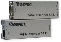 Gefen EXT-VGA-141LR VGA Extender LR; Gray; Extends any VGA or high definition component display up to 330 feet (100 meters); One CAT-5e cable for extension; Supports resolutions up to 1080p, 2K, and 1920 x 1200; UPC 845344012933 (EXTVGA141SRN EXT-VGA141SRN EXTVGA141SRN-GEFEN GEFEN-EXT-VGA141SRN EXT-VGA-141SRN) 