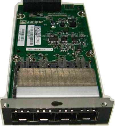 Juniper Networks EX-UM-4SFP Certified Pre-Owned 4-port GbE SFP Module For use with EX3200 Series Ethernet Switches, UPC 832938037847 (EXUM4SFP EXUM-4SFP EX-UM4SFP)