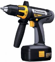 Panasonic EY6450GQKW Cordless Drill/Driver Kit , 18-Volt NiMH 1/2-Inch, High torque drilling capability, Lightweight ergonomic design, 2 speed gearbox - Low 70-430 rpm, High 240-1500 rpm, Ergonomic balanced tool body and sure grip support handle  (EY  6450GQKW     EY-6450GQKW)  