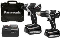 Panasonic EYC140B Combo Kit Drill & Driver, Impact Driver, 14.4V Li-ion (EYC-140B EYC 140B EYC140 EYC-140 EY-C140B) 