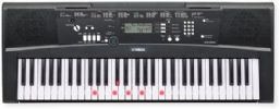 Yamaha EZ-220 Portable Keyboard, 61 standard-size keys, Keyboard / Lighted keys, Voices / Styles, Lesson function - Fingering Guide, Lesson function Yamaha Education Suite, Lesson function, EZ-220 Page Turner application for iPad, Song Book, Portable Grand Button, USB To HOST, Weight 9 lbs, Type Organ Style, Polyphony 32 notes, 392 Stereo Grand Piano + 361 XGlite voices + 17 XGlite Optional Voices + 12 Drum kits + 1 sound effect kit, UPC 086792963136 (EZ220 EZ-220) 
