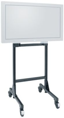 Jelco EZ-MOBILE Wheeled Mobile Cart Floor Stand for Plasma Monitors and LCD Displays, Handles flat screen displays 30