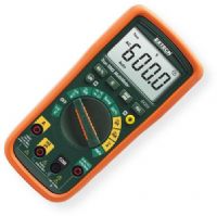 Extech EX355 True RMS 12 Function Multimeter With NCV; True RMS for accurate AC measurements; 6000 count backlit LCD display; Low Impedance LoZ prevents false reading caused by ghost voltages; Low Pass Filter LPF for accurate measurements of variable frequency drive signals; Built in non contact voltage detector NCV with LED indicator; UPC 793950393550 (EX355 EX-355 MULTIMETER-EX355 EXTECHEX355 EXTECH-EX355 EXTECH-EX-355) 