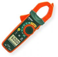 Extech EX655-NIST True RMS 600A AC DC Clamp Meter With NIST Cerificate; True RMS for accurate AC measurements; 1.18 in. jaw size accomodates conductors up to 350 MCM; 6000 count backlit LCD display with bargraph; Low Impedance LoZ prevents false reading caused by ghost voltages; Low Pass Filter LPF for accurate measurements of variable frequency drive signals; UPC: 793950396568 (EXTECHEX655NIST EXTECH EX655-NIST RMS CLAMP) 