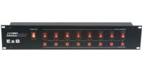 Eliminator Lighting EZ 8 On/Off Power Control Center 8 On and Off Switches 15 Amps Max. overall 25 ft. Cable, Rack Mount, On/Off Power Control Center, 8 On & Off Switches, 8 Flash Switches, 1 master control switch (EZ8 EZ8 EZ-8) 