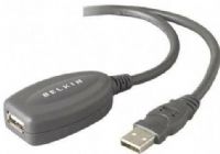 Belkin F3U130-16 USB Extension Cable, 16ft Cable Length, 2 Number of Connectors, 1 x 4-pin Type A Male USB 1.1 and 1 x 4-pin Type A Female USB 1.1 Connector Details, 1 x Type A x 1 x Type A Connectors, 12Mbps Data Transfer Rate, 20/28AWG Grade/Rating/Specifics, Copper Conductor, Foil and braid shields Insulation, PC and Mac Platform Support  (F3U130 16 F3U13016) 