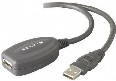 Belkin F3U130-16 USB Extension Cable, 16ft Cable Length, 2 Number of Connectors, 1 x 4-pin Type A Male USB 1.1 and 1 x 4-pin Type A Female USB 1.1 Connector Details, 1 x Type A x 1 x Type A Connectors, 12Mbps Data Transfer Rate, 20/28AWG Grade/Rating/Specifics, Copper Conductor, Foil and braid shields Insulation, PC and Mac Platform Support (F3U130 16 F3U13016)