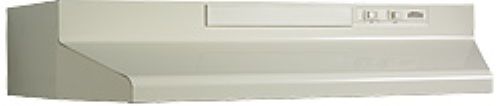 Broan F403022 Range Hood, 30 Inch, Biscuit On Biscuit, Four-way convertible; installs ducted 3-1/4