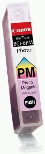 Canon 4710A003 Model BCI-6PM Photo Magenta Ink Tank for use with BJC-8200, S800, S820, S900, and S9000 Inkjet Printers, Yields around 280 bright color prints, New Genuine Original OEM Canon Brand, UPC 750845726299 (4710-A003 4710 A003 BCI6PM BCI 6PM)