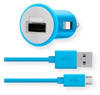 Belkin F8M700BT04-L Belkin Mixit 2.1 Amp Car Charger with 4-Foot Micro USB Charging Cable Blue Color; Sleek, compact design; Includes removable Micro USB cable; Compatible with mobile devices with USB ports; Belkin Safety Assurance, Intelligent circuitry with built in voltage sensing detects and responds your device's power needs; Dimensions 52.9" x 1.3" x 1.3"; Weight 0.14 lb; UPC 722868992098 (BELKINF8M700BT04 BELKIN F8M700BT04 BELKIN-F8M700BT04 F8M700BT04 L F8M700BT04-L DISTRITECH)  