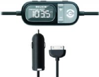Belkin F8Z343 TuneCast Auto with ClearScan for iPhone and iPod, ClearScan one-push station locator, PRO setting optimizes audio and boosts volume, 2 programmable preset buttons, High-contrast backlit display, Car charger (F8Z-343 F8Z 343 F8-Z343) 