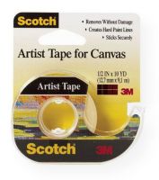 Scotch FA2010 Artist Tape for Canvas; These tapes yield hard paint lines because they bond firmly, yet remove easily leaving no residue behind; Designed specifically for stretching to create curved edges; 10-yard rolls; Shipping Weight 0.09 lb; Shipping Dimensions 3.88 x 0.79 x 3.66 in; UPC 051131936089 (SCOTCHFA2010 SCOTCH-FA2010 SCOTCH/FA2010 ARTWORK) 