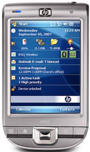 HP Hewlett Packard FA980AA#ABA model iPAQ 110 Remanufactured Classic Handheld, 3.5