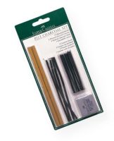 Faber-Castell FC112996 PITT Charcoal Set; Two compressed charcoal pencils, natural charcoal sticks, compressed charcoal sticks, and kneaded eraser; Perfect for back to school; Shipping Weight 1.00 lb; Shipping Dimensions 8.8 x 4.2 x 0.4 in; UPC 400540112996 (FABERCASTELLFC112996 FABERCASTELL-FC112996 PITT-FC112996  ARTWORK) 