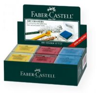 Faber-Castell FC127321 Color Kneaded Eraser Display; Size: 7.5"w x 7.5"h x 7"d; Contents: 18 individually packaged erasers for cleaning and highlighting, assorted colors; Shipping Weight 1.17 lbs; Shipping Dimensions 5.88 x 4.00 x 1.75 inches; EAN 9556089009034 (FABERCASTELLFC127321 FABERCASTELL-FC127321 FABER-CASTELL-FC127321 SKETCHING CHARCOAL ERASER) 