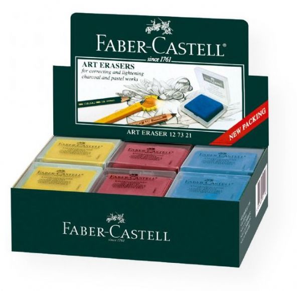 Faber-Castell FC127321 Color Kneaded Eraser Display; Size: 7.5