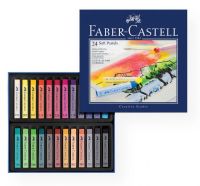 Faber-Castell FC128324 Full-Length Soft Pastel 24-Color Set; Soft pastel crayons have extremely intense colors, a silky smooth flow of color, and are very easy to mix and blend; The brilliant, vivid results achieved make them ideal for amateur artists, school art lessons and creative handicraft enthusiasts; 24-Color Set; Shipping Weight 0.68 lb; Shipping Dimensions 6.69 x 7.09 x 0.79 in; EAN 4005401283249 (FABERCASTELLFC128324 FABERCASTELL-FC128324 PASTEL ARTWORK) 