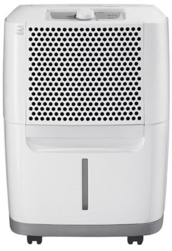 Frigidaire FAD301NWD Free-Standing Dehumidifier, 30 Pints/Day Dehumidification, 14 Liters/Day Dehumidification, 12 Pints Container Capacity, 106 Air CFM (High), 53 dB Noise Level (High), 1 Fan Speed, ENERGY STAR Certified, Mechanical Dial Controls, Effortless Clean Filter, Effortless Humidity Control, Improves Home Environment, UPC 012505277405 (FAD-301NWD FAD 301NWD FAD301-NWD FAD301 NWD)