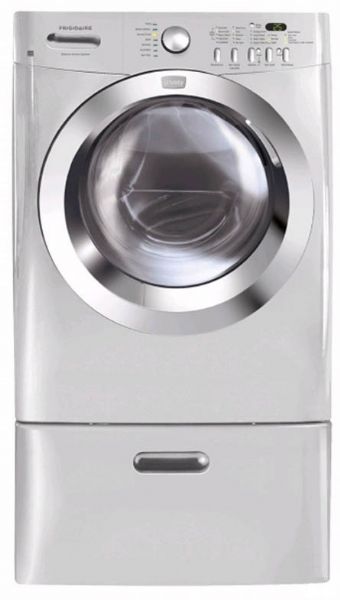 Frigidaire FAFW3574KA Affinity 3.5 Cu. Ft. Front Load Washer, Classic Silver, Stainless Steel, 7 Timer Offs/Different Cycle Selections, Advanced Rinse Technology, Automatic Temperature Control, Automatic Water Level Adjustments, UPC 012505379741 (FAFW3574-KA FAFW3574 KA FAFW3574K A)