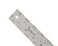 Fairgate CR36 36" Cork-Back Aluminum Ruler; Cork backing prevents slipping and raises rule from work surface to eliminate ink smears and bleeding; Inches in 16th and 8ths; Shipping Weight 0.36 lb; Shipping Dimensions 36.00 x 1.00 x 0.25 in; UPC 088521024712 (FAIRGATECR36 FAIRGATE-CR36 FAIRGATE/CR36 DRAWING ARCHITECTURE) 