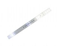 Fairgate RC24 Eluxite Aluminum Centering Ruler 24"; Rigid but lightweight, hard aluminum; Ideal measuring aides for dividing and gauging layouts, printing, spacing, lettering, etc; Calibrated in 32nds and 16ths; To find the center of any two- or three-dimensional object, place the rule on the object so that the same measurement appears to both left and right of the zero mark; Zero will indicate the exact center; 1.75" wide; UPC 088354160359 (FAIRGATERC24 FAIRGATE-RC24 ARCHITECTURE ENGINEERING) 