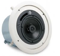 Atlas Sound FAP62T 6" Coaxial In Ceiling Loudspeaker with 32 Watt 70, 100V Transformer and Ported Enclosure; White; Combines superior coaxial loudspeaker performance with wide dispersion and easy installation; 4 Pole detachable "Phoenix" style connector allows easy prewiring and is convenient for daisy chaining additional strategy full range speakers or subwoofers; Easy installation in drop tile or sheet rock ceilings via C ring, V rail tile bridge and "Dog Leg" mounting system (Included); UPC 6 