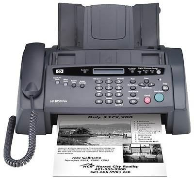 HP Hewlett Packard Q7278A#ABA Fax 1050 Fax/Copier, Sending mode Resolution (dpi) Standard 203 x 98, Reception modes TEL, FAX, TAM/FAX, Automatic redial Redials twice at 3 minute intervals (Fax1050 Fax-1050 Q7278AABA Q7278A ABA)