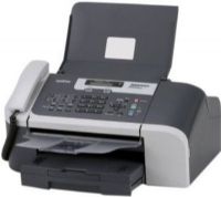Brother FAX-1860C model IntelliFAX 1860C Color Inkjet Fax, Copier, Phone, 16MB Standard and Maximum Memory, USB Interfaces/Ports, LCD Display, 18 cpm Mono Copy Speed, 1200 x 600 dpi Copier Color Resolution, 99 Maximum Number of Copies, 203 x 392 Lines/inches Fax Resolution, 33.6Kbps Modem Speed, 100 Sheet Input and 50 Sheet Output Media Capacity (FAX 1860C FAX1860C FAX1860C IntelliFAX 1860C IntelliFAX-1860C IntelliFAX1860C) 