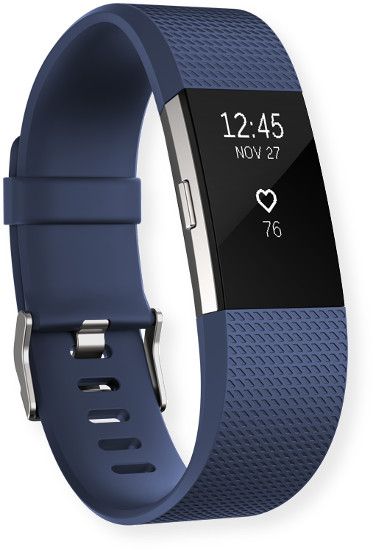 Fitbit FB407SBUL Charge 2 Activity Tracker Large; Blue; PurePulse Heart Rate, Get continuous, automatic, wrist-based heart rate; Cardio Fitness Level, Get a better understanding of your fitness level; All-Day Activity Tracking; UPC 810351029311 (FB407SBUL FB-407SBUL FB407SBUL-FITBIT FB407SBUL CHARGE-2 FB407SBUL-CHARGE 2 FB407SBUL-WRIST-CHARGE2)