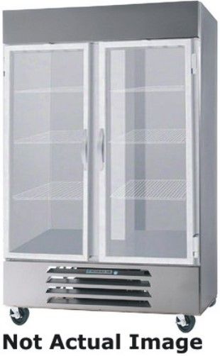 Beverage Air FB49-1G Two Glass Doors Bottom Mounted Reach-In Freezer, Stainless Steel, 49 cu.ft. capacity, 3/4 Horsepower, 60