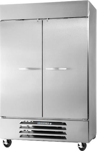 Beverage Air FB49-1S Two Solid Doors Bottom Mounted Reach-In Freezer, Stainless Steel, 49 cu.ft. capacity, 3/4 Horsepower, 60