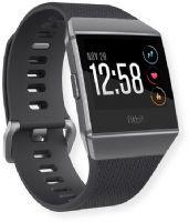 Fitbit FB503GYBK Ionic Smartwatch; Charcoal; Start dynamic personal coaching on your wrist with on-screen guidance for every move and routines; Get continuous, automatic, wrist-based heart rate; UPC 816137026024 (FB503GYBK FB-503GYBK FB503GYBK-FITBIT FB503GYBK IONIC FB503GYBK-IONIC FB503GYBK-WATCH) 