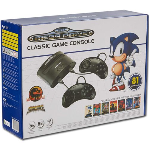 sega mega drive classic games console