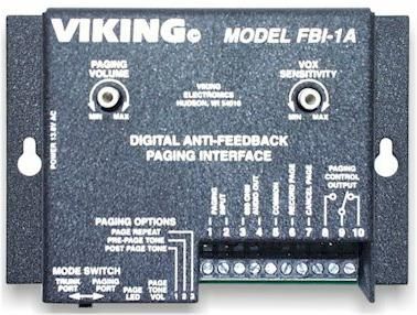Viking Electronics FBI-1A Digital Feedback Eliminator, 600 ohm, 2V RMS (FBI 1A FBI1A)