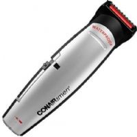 Conair FBT1 Max Trim All-In-One Cord/Cordless Rechargeable Face & Body Trimmer; Ergonomically designed for a comfortable grip and easy movement; Waterproof all-in-one trimmer; Rechargeable, use corded or cordless; Perfect for trimming beard, mustache and stubble; Functions as a full-size body trimmer; UPC 074108303974 (FBT-1 FB-T1 FBT 1) 