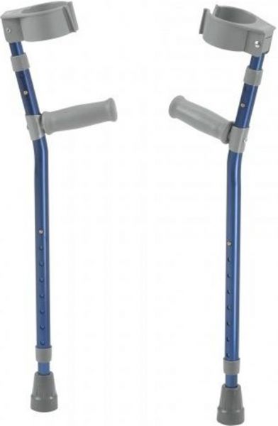 Drive Medical FC100-2GB Pediatric Forearm Crutches,Small, Knight Blue, Pair, 2'6