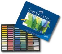 Faber-Castell FC128272 Creative Studio, Soft Pastel 72-Color Set; These half-stick soft pastels have vibrant colors and excellent opacity; They give smooth color laydown, great blending ability for rich pastel effects; Acid-free, archival; Each stick measures 1.25" x 1.25" x 0.25"; Dimensions 11" x 5.80" x 0.40"; Weight 1 lbs; UPC 400540128279 (FABERCASTELLFC128272 FABERCASTELL FC128272 FABER CASTELL FC 128272 FABER-CASTELL FC-128272)  