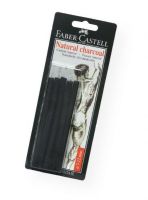 Faber-Castell FC129398 Natural Willow Charcoal Stick 6-Pack; Natural willow charcoal sticks have a slightly bluish color and can be wiped at will; 7-12mm, 6-pack; Shipping Weight 0.25 lb; Shipping Dimensions 9.25 x 3.5 x 0.63 in; UPC 400540128398 (FABERCASTELLFC129398 FABERCASTELL-FC129398 FABERCASTELL/FC129398 ARTWORK) 