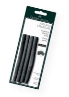 Faber-Castell FC129498 Natural Willow Charcoal Stick 4-Pack; Natural willow charcoal sticks have a slightly bluish color and can be wiped at will; 9-15mm, 4-pack; Shipping Weight 0.25 lb; Shipping Dimensions 8.8 x 3.00 x 0.5 in; UPC 400540128498 (FABERCASTELLFC129498 FABERCASTELL-FC129498 FABERCASTELL/FC129498 ARTWORK) 