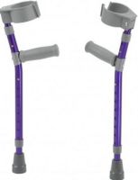 Drive Medical FC200-2GP Pediatric Forearm Crutches,Medium, Wizard Purple, Pair, 3'2" - 4'5" Recommended User Height, 26" Max Handle Height, 19" Min Handle Height, 160 lbs Product Weight Capacity, 3.5" Cuff Diameter, Height adjustable in 1" increments, Separately adjustable cuff height, UPC 822383901220 (FC200-2GP FC200 2GP FC2002GB) 
