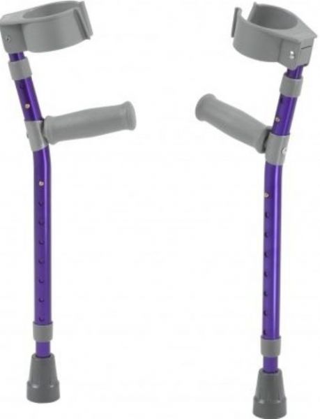 Drive Medical FC200-2GP Pediatric Forearm Crutches,Medium, Wizard Purple, Pair, 3'2