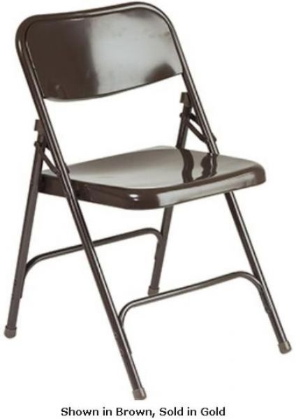 Office Star FC23-10 Metal Folding Chairs, All metal tubular frame, Double hinged, 15.5