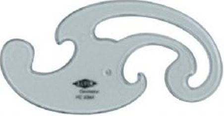 Alvin FC3361 French Curves 5-1/4 Inches, Popular curves molded of smoke gray-tinted 0.08