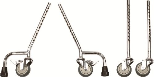 Drive Medical FC 4029N Wenzelite First Class School Chair Legs with Casters, Large, Pack of 4, Easily attaches to chair, For use with First Class School Chairs, Rear legs include brakes and anti-tippers, UPC 822383530871 (FC 4029N FC-4029N FC4029N FC 4029 N FC-4029-N DRIVEMEDICALFC4029N)