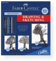 Faber Castell FC800052 Creative Studio Getting Started Drawing and Sketching Set; For students, artists, and hobbyists, ages 12 and over; Acid free and archival; Complete sets that teach simple steps and basic techniques; All sets include a 24 page how to instruction booklet with tips and techniques; UPC 092633801208 (FC800052 FC-800052 SET-FC800052 FABERCASTELLFC800052 FABERCASTELL-FC800052 FABER-CASTELL-FC800052) 